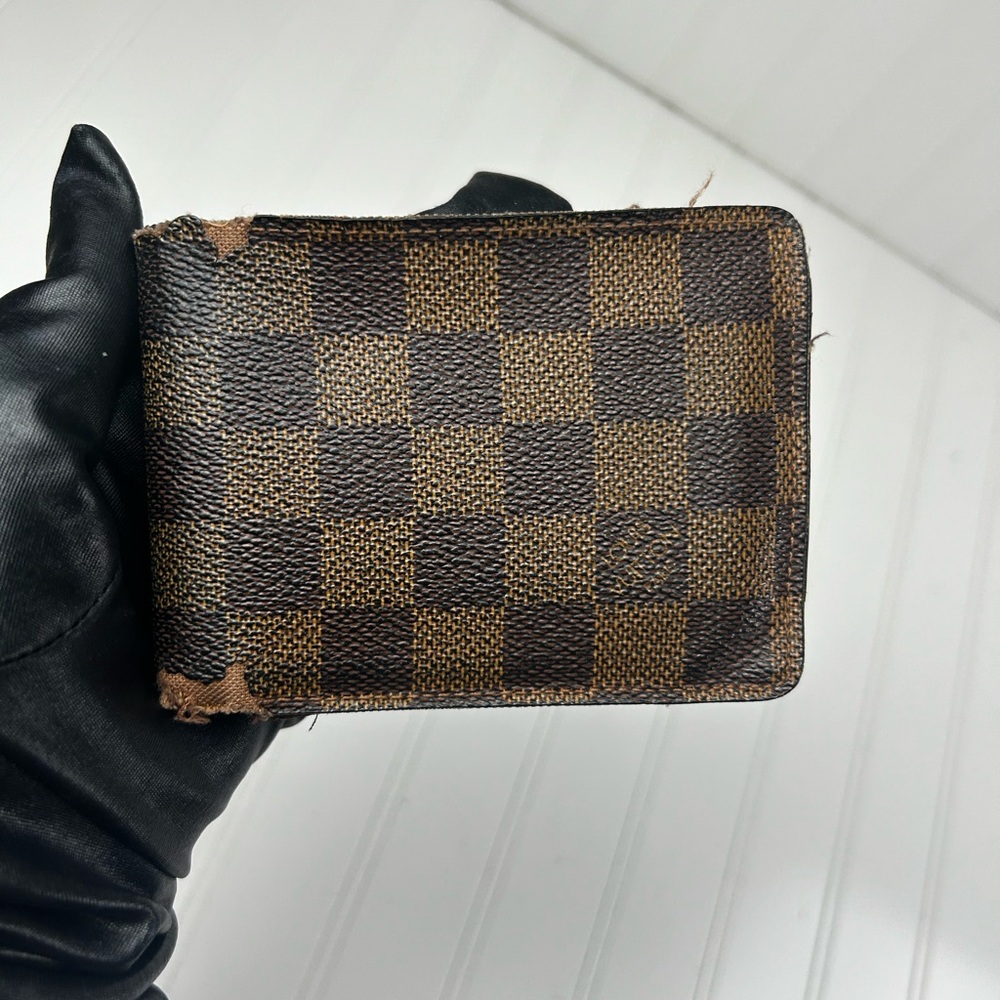 Louis Vuitton Damier Ebene Multiple Pocket Wallet Unisex - Picture 4 of 15